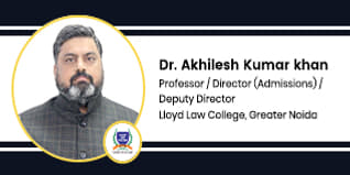 Lloyd Law College Director (Admissions): Dr. Akhilesh Kumar Khan Interview